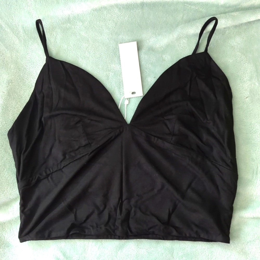 Black crop top